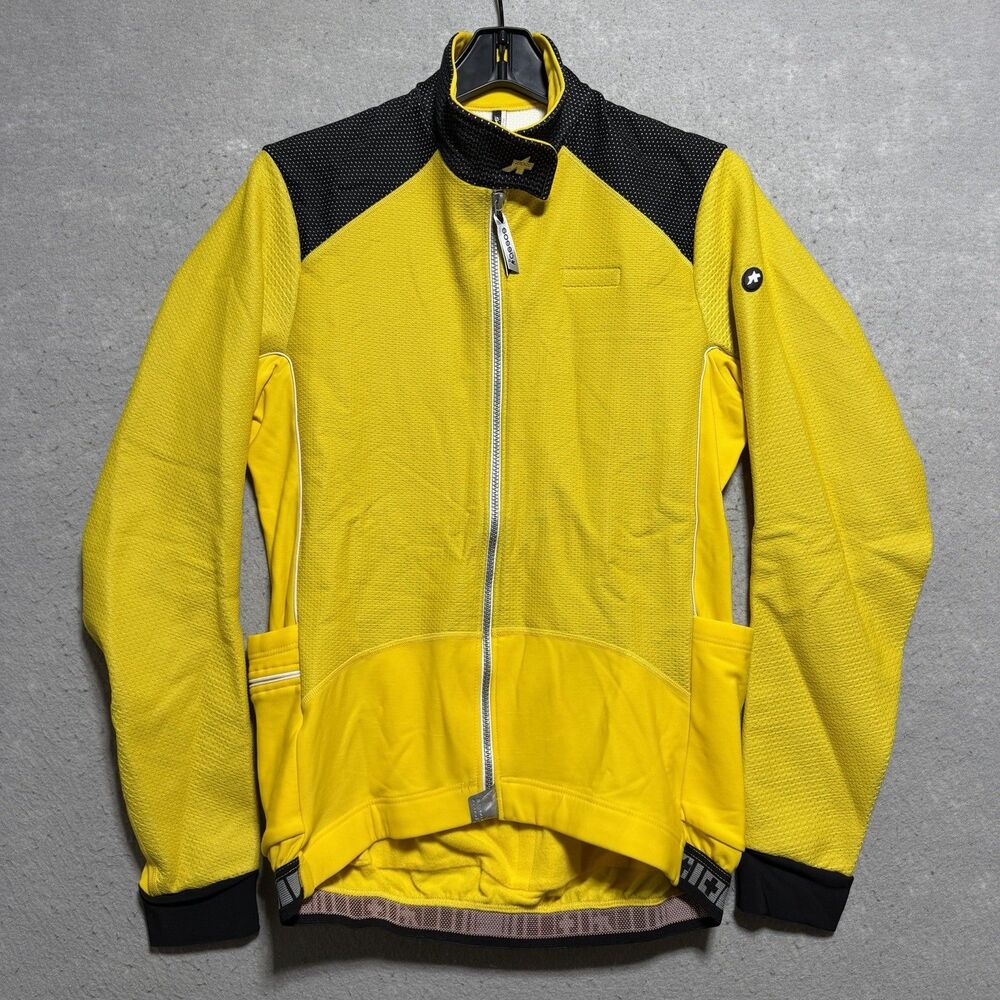 Assos Airblock 851 Long Sleeve Thermal Winter Cycling Jacket Size XL Yellow